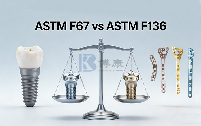 ASTM F67 против ASTM F136: комплексное руководство по медицинским титановым материалам